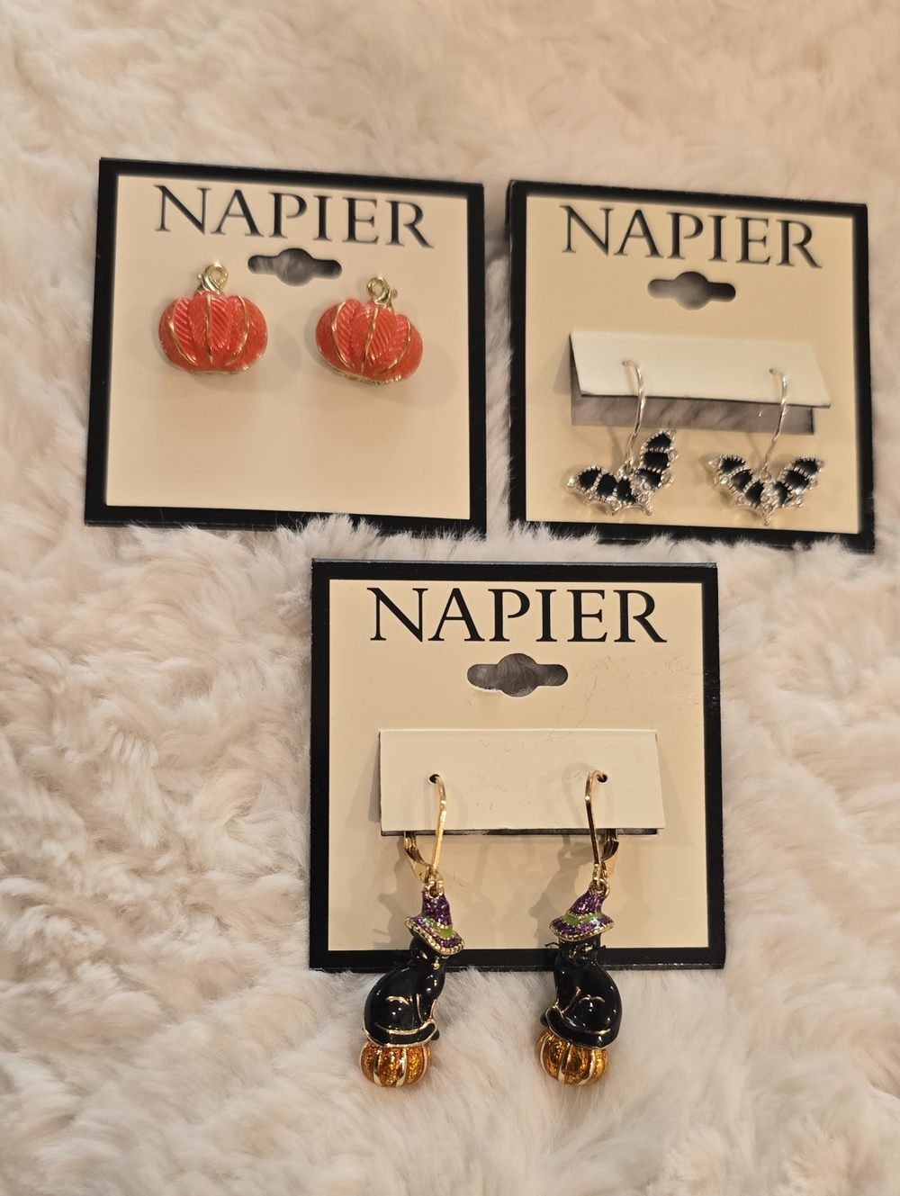 NAPIER BRAND Women's Halloween Pierced Earrings Bundle